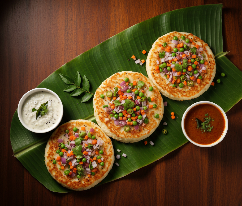 Vegetable Uttapam